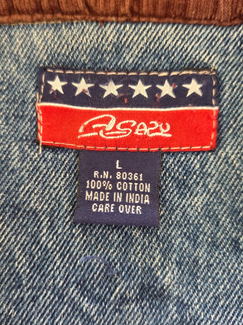 Vtg Agapo Collection Women's Denim Jacket Shacket Southwestern Embroidery Size L - Picture 5 of 15